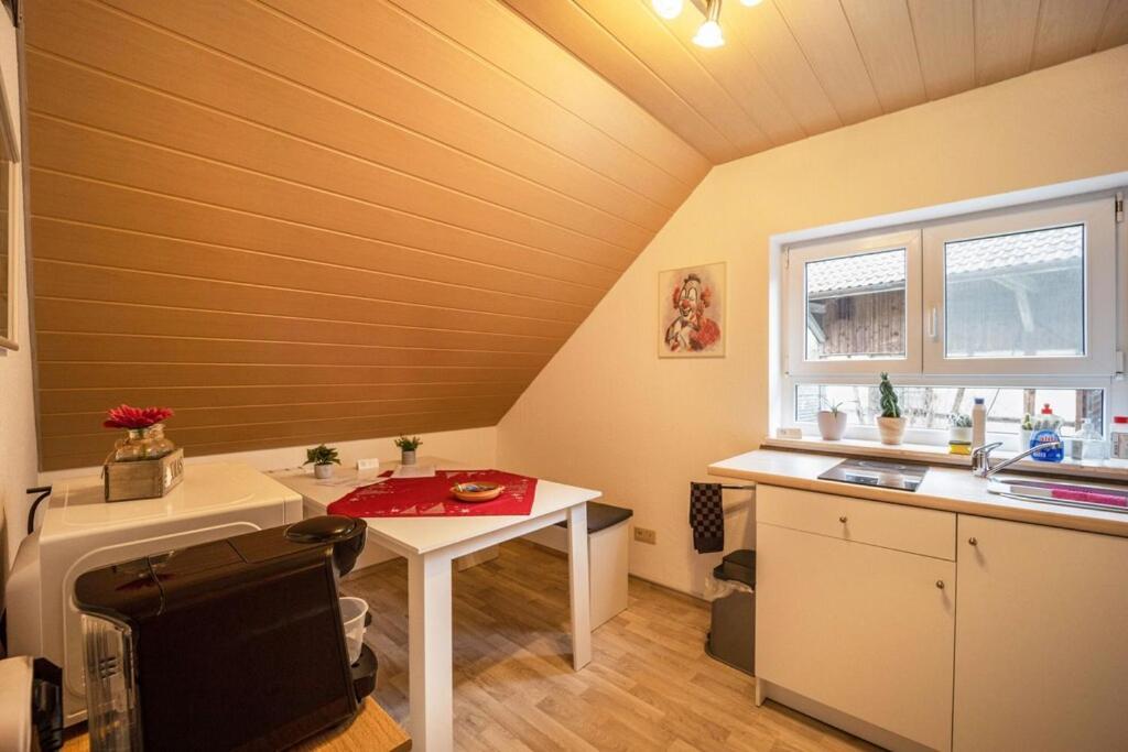Ferienwohnung Im Gruenen, 10 Km Rv, 30 Km Bodensee, Kueche Bad Balkon Wolpertswende Buitenkant foto